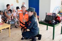 Викторина вместо лекции: как брагинские спасатели рассказывали детям о правилах безопасности